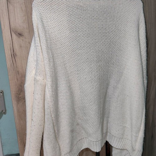 Knitted cardigan white XXXL used