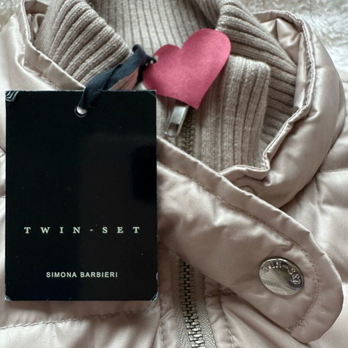Twin-set by Simona Barbieri down jacket like new, beige, size M