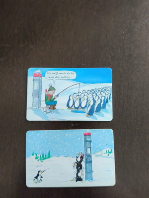 German phone cards used, pack of 2