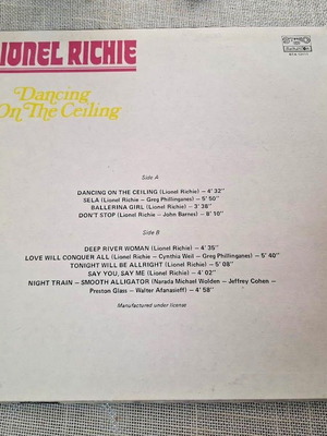 Lionel Richie – Dancing On The Ceiling  LP