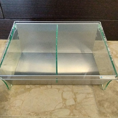 Garibaldi two-position case like new, premium brown organizer
