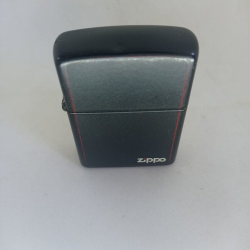 Zippo Classic Black Matte Lighter 218ZB like new with box and documents