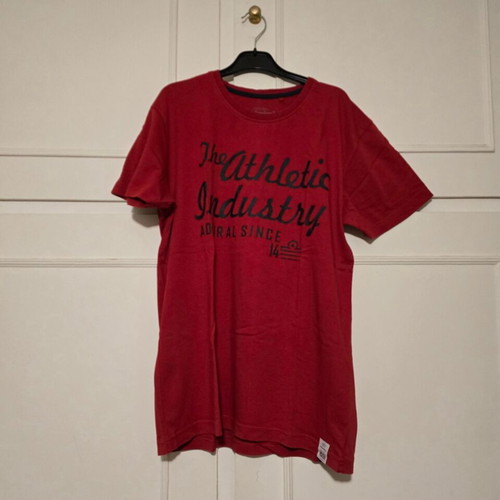 Admiral men's t-shirt used, red, size L