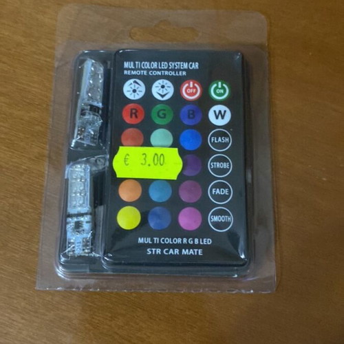Motorcycle LED lights with remote control new, multicolor