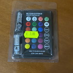 Motorcycle LED lights with remote control new, multicolor