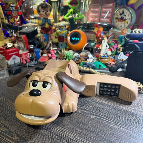 Vintage Telephone Dog ACL 1980 used, wired