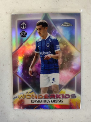 Topps Chrome UCC Konstantinos Karetsas RC Wonderkids card like new