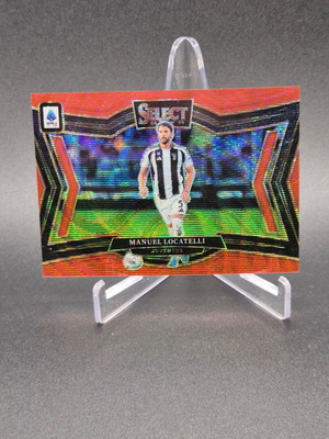 2024-25 Select Serie A Field Level Red Wave Prizm #/38 Manuel Locatelli Juventus card