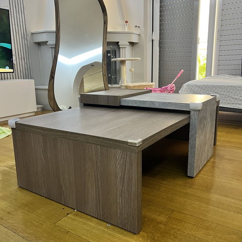 Coffee table with 2 stools