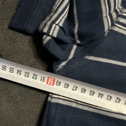 Timberland men's striped short-sleeve polo blue navy like new