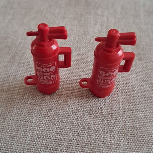 Playmobil fire extinguishers like new set