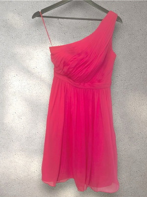 J.Crew pink silk asymmetric dress like new, size 00