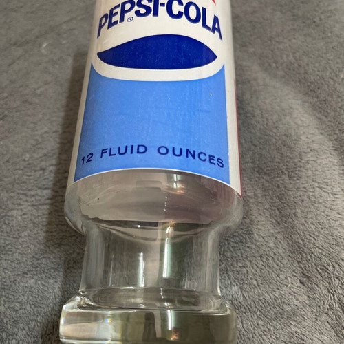 Pepsicola 70s glass used, 335 ml, made in USA