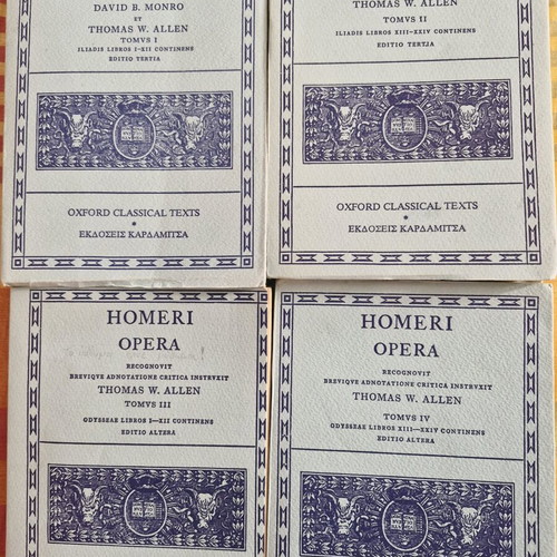 Homeri Opera Iliad and Odyssey set like new, Oxford edition