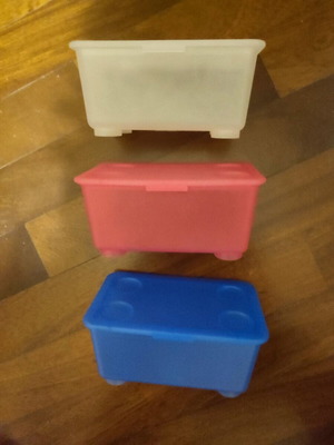 Storage boxes for small items like new, pack of 3