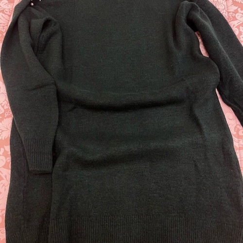 Stradivarius knitted long dress like new, dark green