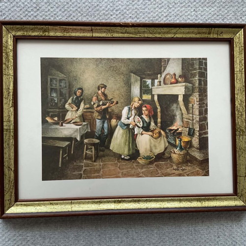 Framed art print 27cm x 20.5cm like new