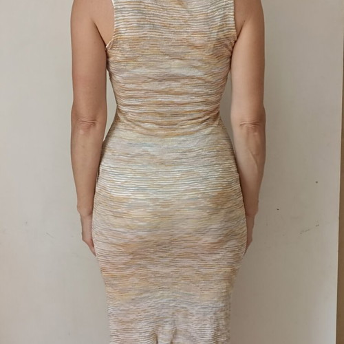 Missoni dress like new, fine multicolor viscose knit, size S