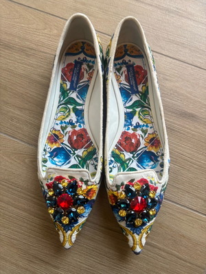 Dolce & Gabbana colorful ballerina shoes new size 40 with dust bag