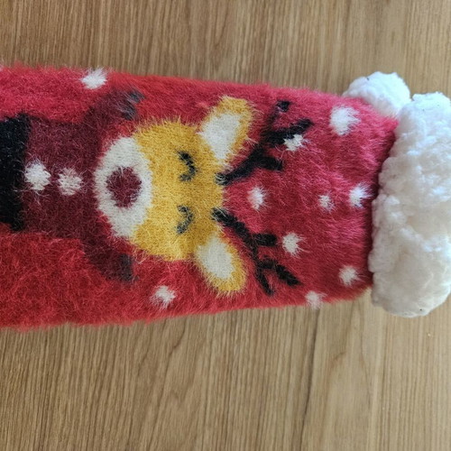 Christmas warm socks new, size 36-38, white and red