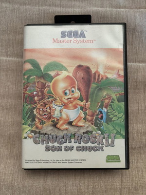 Chuck Rock II Son of Rock SEGA Master System game complete