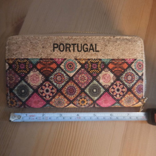 Cork wallet new, multicolored, from Portugal