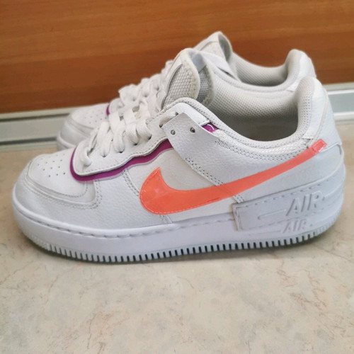 Nike Air Force 1 Shadow women's sneakers like new, size 40, white