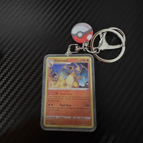 Charizard keychain card-shaped new
