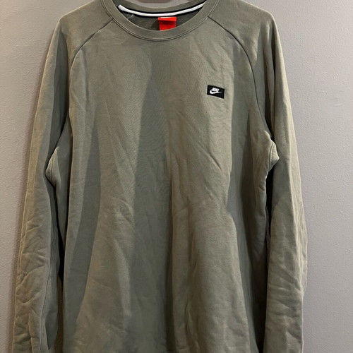 Nike men's sweatshirt size L like new, gray and green