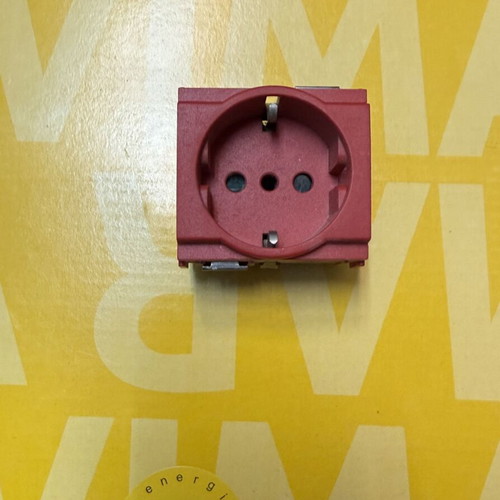Vimar Idea 16209 Schuko Socket 2 modules used, red
