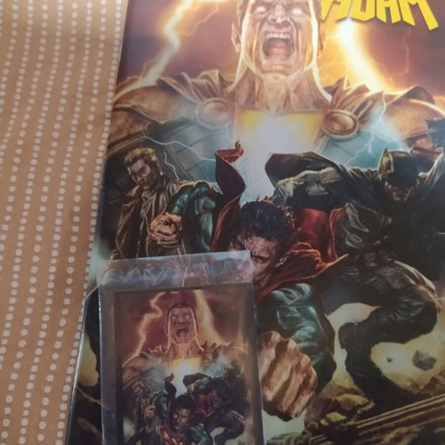 Black Adam comic like new with cards