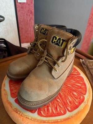 CAT μποτάκια No.37 σαν καινούργια, δερμάτινα καφέ