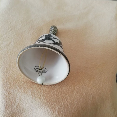 Ceramic Bell with Runners Design like new