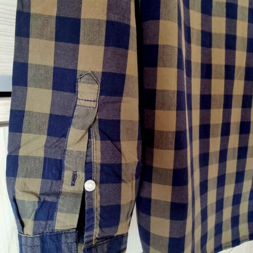Jack & Jones spring shirt, blue and green, size M