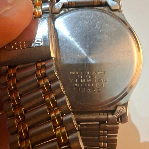 Seiko Vintage Quartz Day-Date Watch used, two-tone