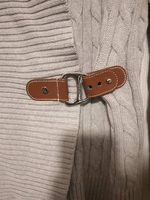 Ralph Lauren sweater gray silver like new size L