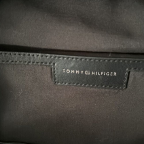 Backpack Tommy Hilfiger like new, black velvet and leather