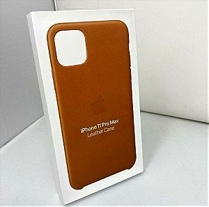 Σφραγισμένη, αυθεντική Official δερμάτινη leather Apple Case iPhone 11 Pro Max mx0d2zm/a