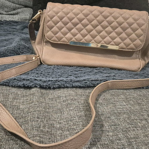 Carpisa shoulder bag used, beige and brown