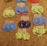 Crochet earrings new set of 10 pairs