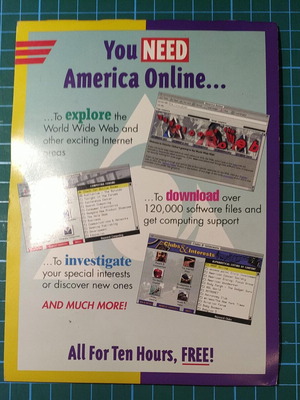 AOL for Macintosh sealed floppy disk software