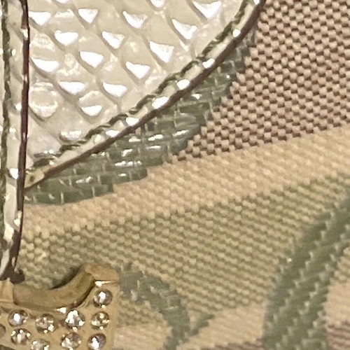 Guess Iconic small handbag like new, green and gold