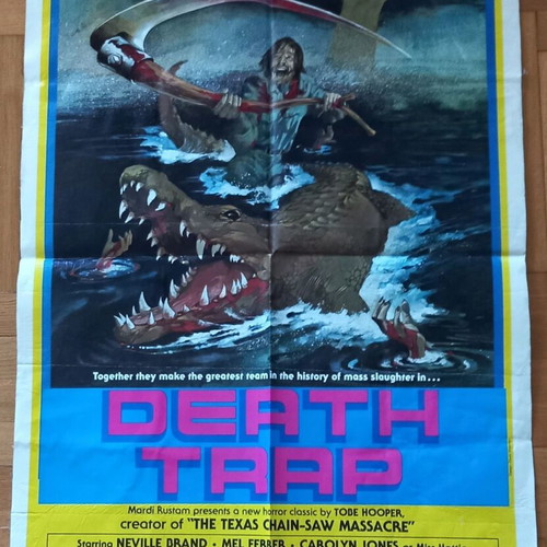 Eaten Alive 1976 movie poster used, original cult horror film