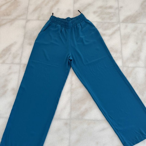Doretta women's high-waisted pants M/L teal blue, like new