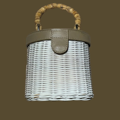 Handbag basket used, beige