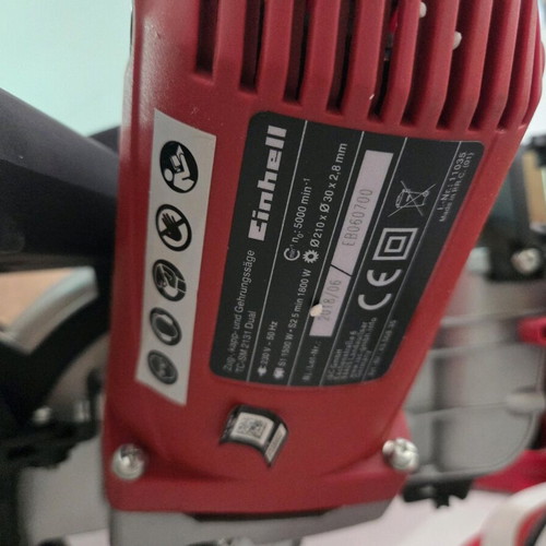 Einhell TC-SM 2131/1 Dual Sliding Mitre Saw 1500W like new, laser guide