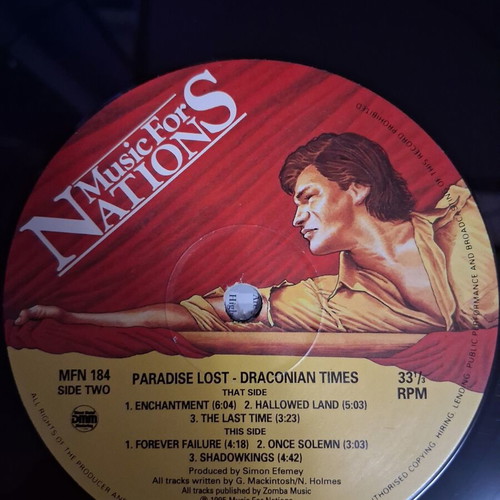 Paradise Lost Draconian Times 2×Vinyl Gatefold 1995 metal album