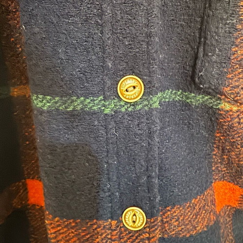 Superdry checked coat like new with fur collar, size S
