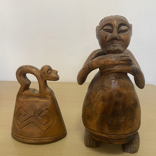 African woodcarvings, set of 2