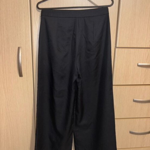 Terranova wide black pants calf-length new